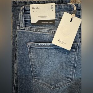 KanCan High Rise True Straight Denim Jeans